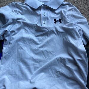 🍂Under Armour White Polo Shirt Casual Comfort